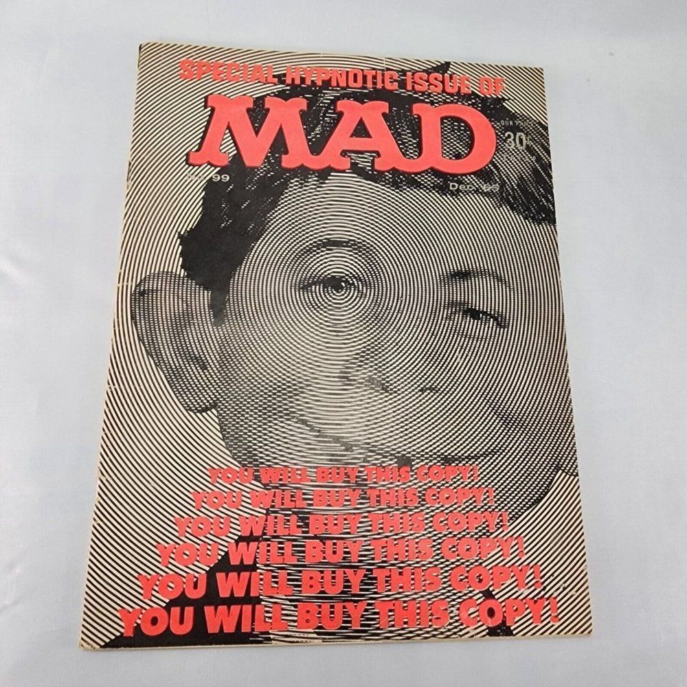Mad‎ Magazine Issue #99 December 1965 Hypnotic You Will Buy Norman Mingo Cover